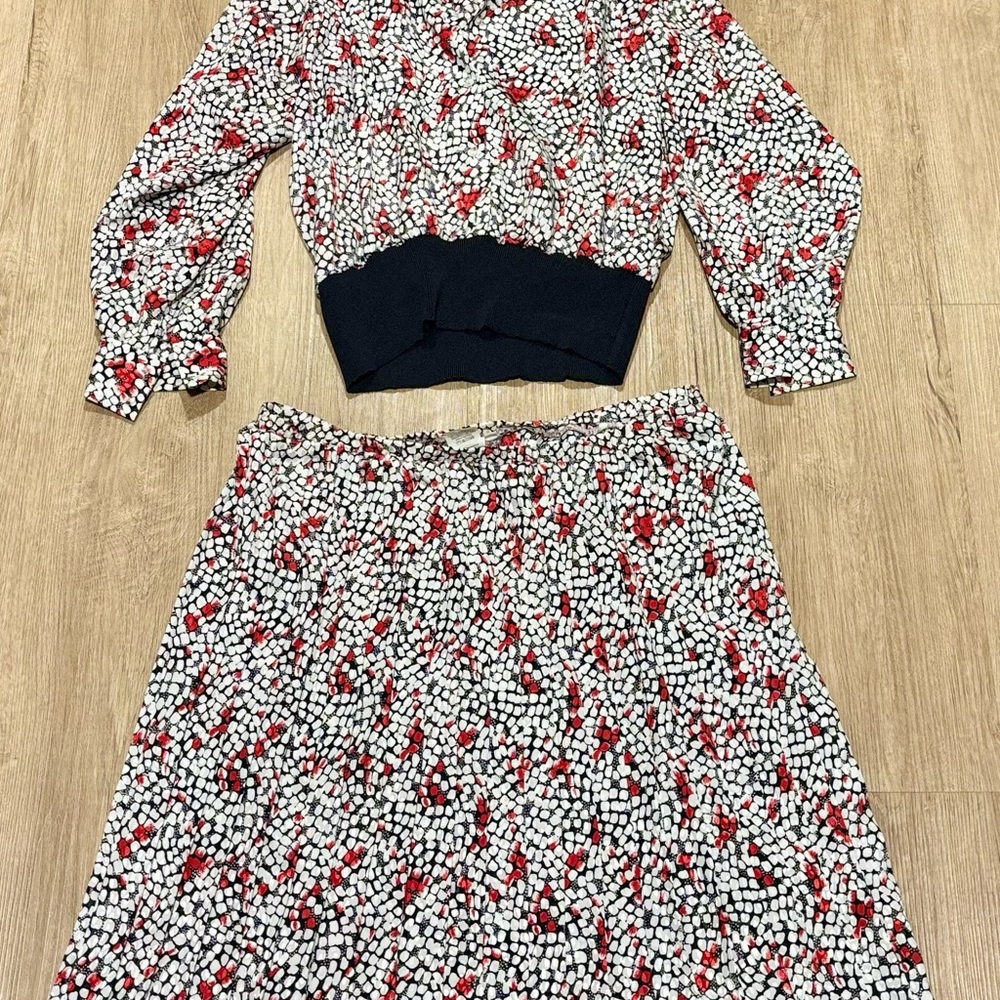 Vintage Castleberry Club Blouse and Skirt